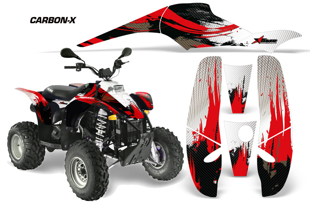 ATV Graphics Kit Decal Wrap For Polaris Sportsman 500 Trailblazer 350 1985-2009 CARBONX RED-atv motorcycle utv parts accessories gear helmets jackets gloves pantsAll Terrain Depot