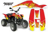 ATV Graphics Kit Decal Wrap For Polaris Sportsman 500 Trailblazer 350 1985-2009 DIAMOND FLAMES YELLOW RED