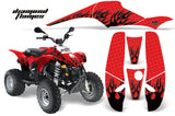 ATV Graphics Kit Decal Wrap For Polaris Sportsman 500 Trailblazer 350 1985-2009 DIAMOND FLAMES RED BLACK