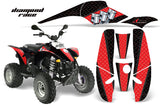 ATV Graphics Kit Decal Wrap For Polaris Sportsman 500 Trailblazer 350 1985-2009 DIAMOND RACE RED BLACK