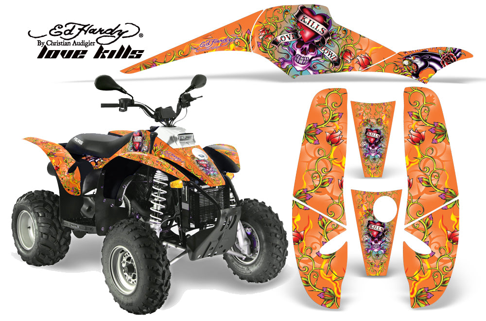 ATV Graphics Kit Decal Wrap For Polaris Sportsman 500 Trailblazer 350 1985-2009 EDHLK ORANGE-atv motorcycle utv parts accessories gear helmets jackets gloves pantsAll Terrain Depot