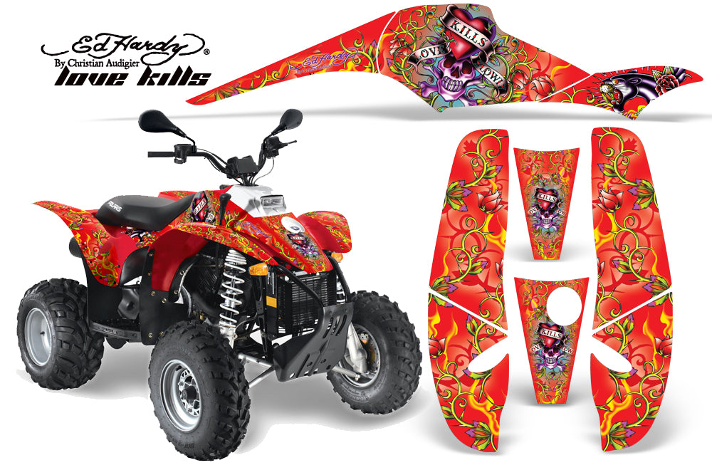 ATV Graphics Kit Decal Wrap For Polaris Sportsman 500 Trailblazer 350 1985-2009 EDHLK RED-atv motorcycle utv parts accessories gear helmets jackets gloves pantsAll Terrain Depot