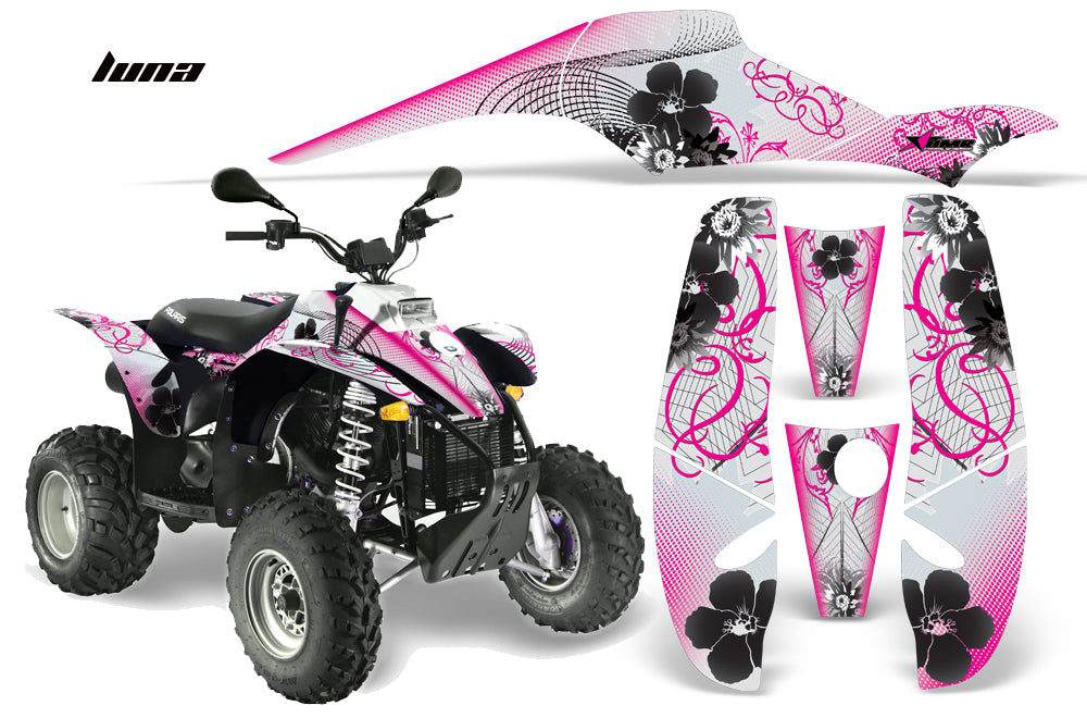 ATV Graphics Kit Decal Wrap For Polaris Sportsman 500 Trailblazer 350 1985-2009 LUNA PINK-atv motorcycle utv parts accessories gear helmets jackets gloves pantsAll Terrain Depot