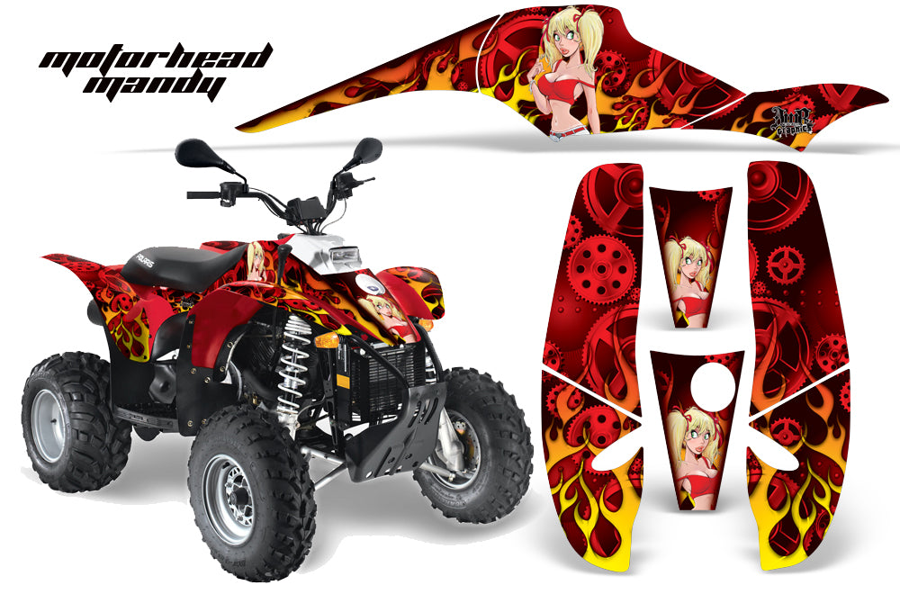 ATV Graphics Kit Decal Wrap For Polaris Sportsman 500 Trailblazer 350 1985-2009 MOTO MANDY RED-atv motorcycle utv parts accessories gear helmets jackets gloves pantsAll Terrain Depot