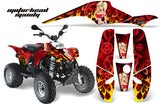 ATV Graphics Kit Decal Wrap For Polaris Sportsman 500 Trailblazer 350 1985-2009 MOTO MANDY RED