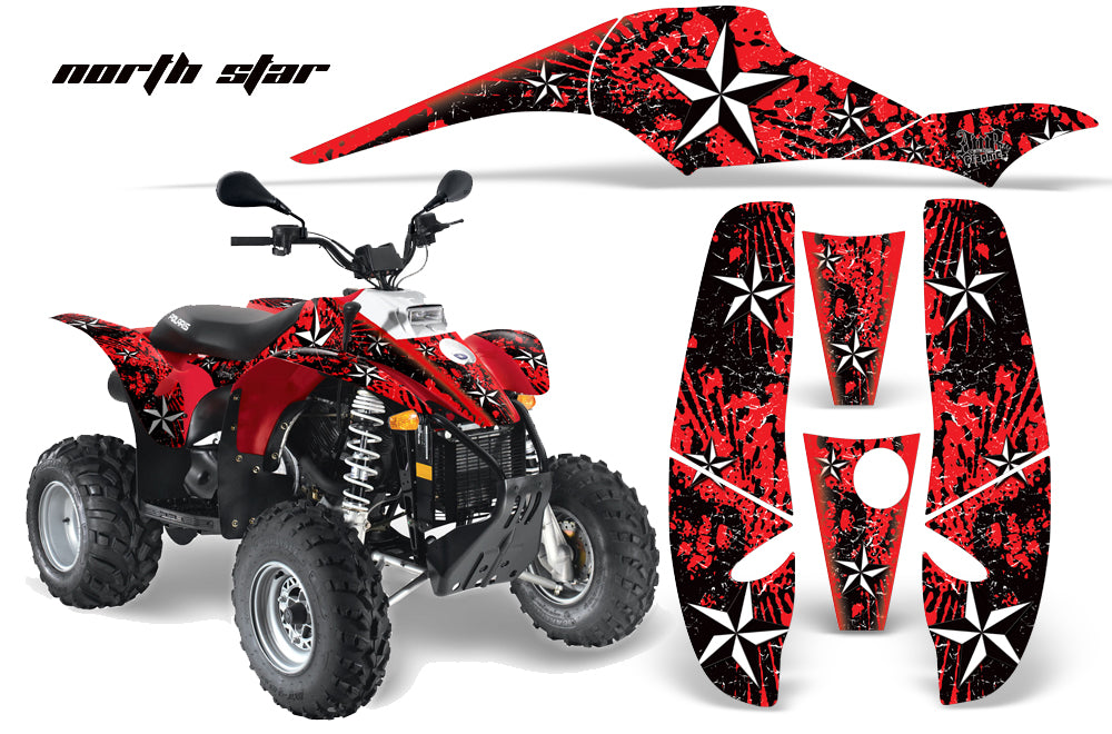 ATV Graphics Kit Decal Wrap For Polaris Sportsman 500 Trailblazer 350 1985-2009 NORTHSTAR RED-atv motorcycle utv parts accessories gear helmets jackets gloves pantsAll Terrain Depot