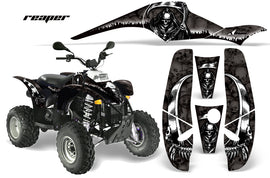 ATV Graphics Kit Decal Wrap For Polaris Sportsman 500 Trailblazer 350 1985-2009 REAPER BLACK-atv motorcycle utv parts accessories gear helmets jackets gloves pantsAll Terrain Depot
