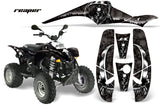 ATV Graphics Kit Decal Wrap For Polaris Sportsman 500 Trailblazer 350 1985-2009 REAPER BLACK