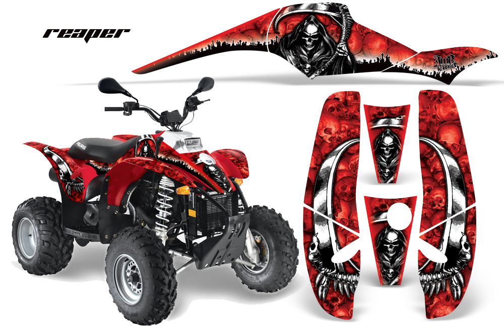 ATV Graphics Kit Decal Wrap For Polaris Sportsman 500 Trailblazer 350 1985-2009 REAPER RED-atv motorcycle utv parts accessories gear helmets jackets gloves pantsAll Terrain Depot