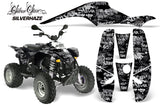 ATV Graphics Kit Decal Wrap For Polaris Sportsman 500 Trailblazer 350 1985-2009 SSSH SILVER BLACK