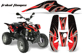 ATV Graphics Kit Decal Wrap For Polaris Sportsman 500 Trailblazer 350 1985-2009 TRIBAL RED BLACK