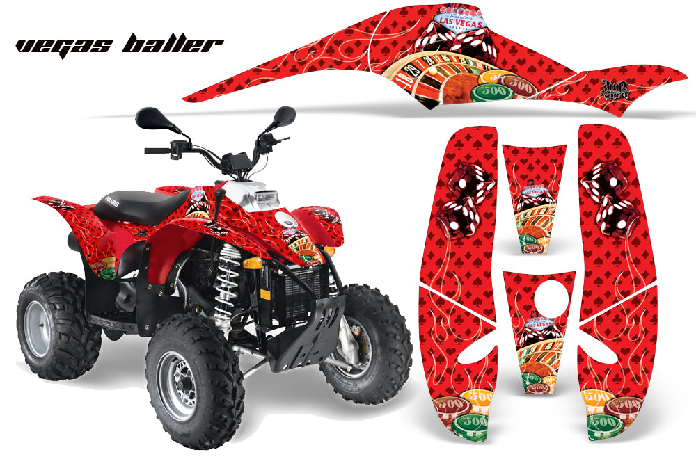 ATV Graphics Kit Decal Wrap For Polaris Sportsman 500 Trailblazer 350 1985-2009 VEGAS RED-atv motorcycle utv parts accessories gear helmets jackets gloves pantsAll Terrain Depot
