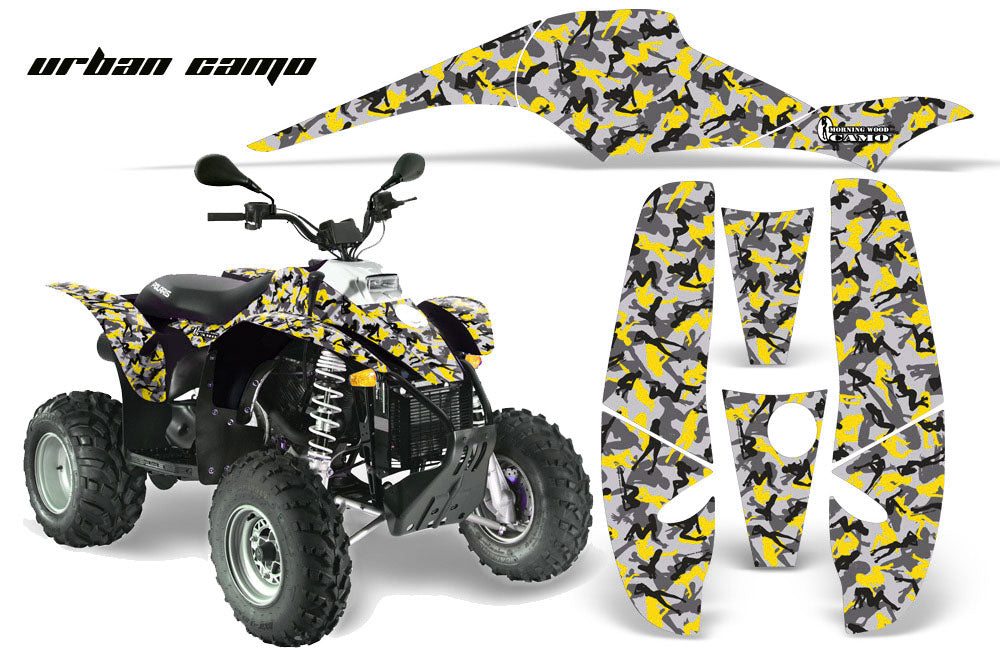ATV Graphics Kit Decal Wrap For Polaris Sportsman 500 Trailblazer 350 1985-2009 URBAN CAMO YELLOW-atv motorcycle utv parts accessories gear helmets jackets gloves pantsAll Terrain Depot