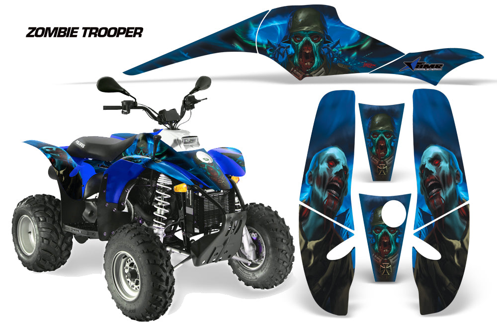 ATV Graphics Kit Decal Wrap For Polaris Sportsman 500 Trailblazer 350 1985-2009 ZOMBIE BLUE-atv motorcycle utv parts accessories gear helmets jackets gloves pantsAll Terrain Depot