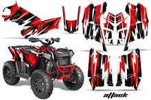 Load image into Gallery viewer, ATV Graphics Kit Decal Wrap For Polaris Scrambler 850XP 1000XP 2013-2018 ATTACK RED-atv motorcycle utv parts accessories gear helmets jackets gloves pantsAll Terrain Depot