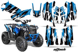 ATV Graphics Kit Decal Wrap For Polaris Scrambler 850XP 1000XP 2013-2018 ATTACK BLUE