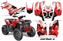 Load image into Gallery viewer, ATV Graphics Kit Decal Wrap For Polaris Scrambler 850XP 1000XP 2013-2018 CARBONX RED-atv motorcycle utv parts accessories gear helmets jackets gloves pantsAll Terrain Depot