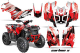 ATV Graphics Kit Decal Wrap For Polaris Scrambler 850XP 1000XP 2013-2018 CARBONX RED