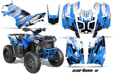 Load image into Gallery viewer, ATV Graphics Kit Decal Wrap For Polaris Scrambler 850XP 1000XP 2013-2018 CARBONX BLUE-atv motorcycle utv parts accessories gear helmets jackets gloves pantsAll Terrain Depot