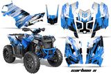 ATV Graphics Kit Decal Wrap For Polaris Scrambler 850XP 1000XP 2013-2018 CARBONX BLUE