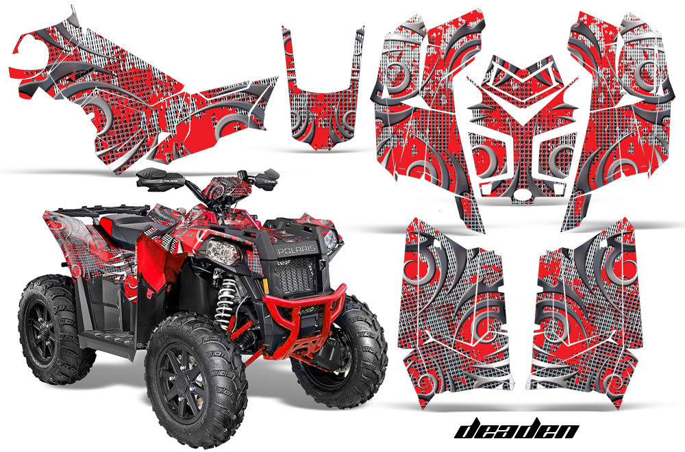 ATV Graphics Kit Decal Wrap For Polaris Scrambler 850XP 1000XP 2013-2018 DEADEN RED-atv motorcycle utv parts accessories gear helmets jackets gloves pantsAll Terrain Depot