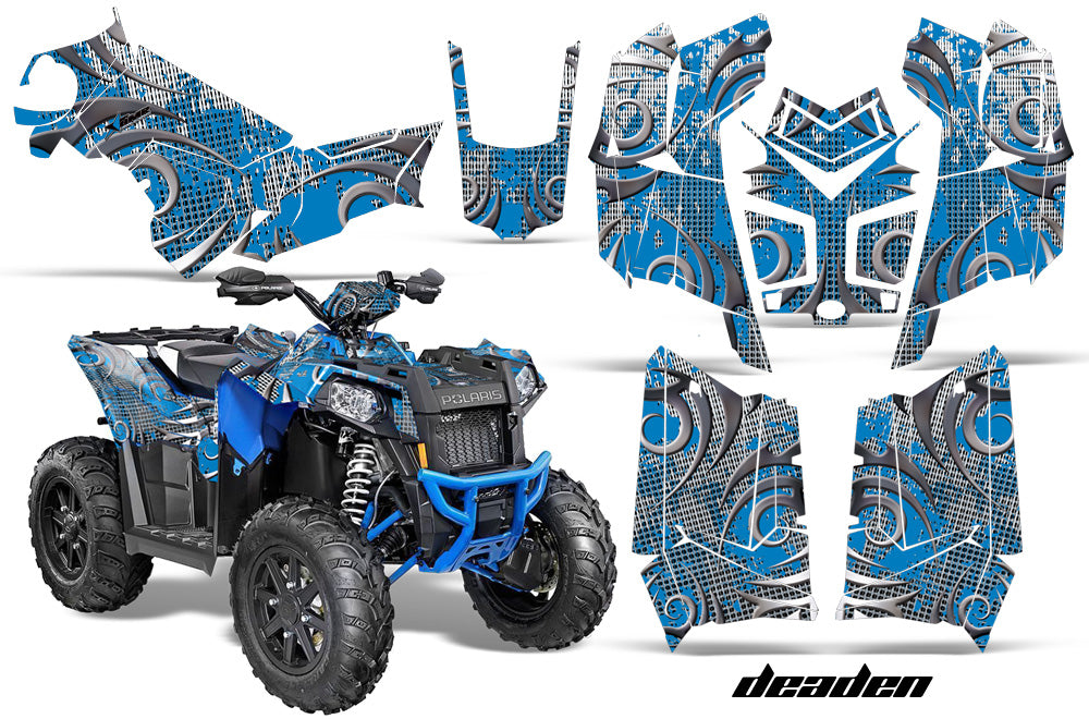 ATV Graphics Kit Decal Wrap For Polaris Scrambler 850XP 1000XP 2013-2018 DEADEN BLUE-atv motorcycle utv parts accessories gear helmets jackets gloves pantsAll Terrain Depot