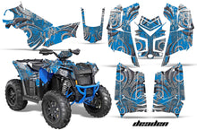 Load image into Gallery viewer, ATV Graphics Kit Decal Wrap For Polaris Scrambler 850XP 1000XP 2013-2018 DEADEN BLUE-atv motorcycle utv parts accessories gear helmets jackets gloves pantsAll Terrain Depot