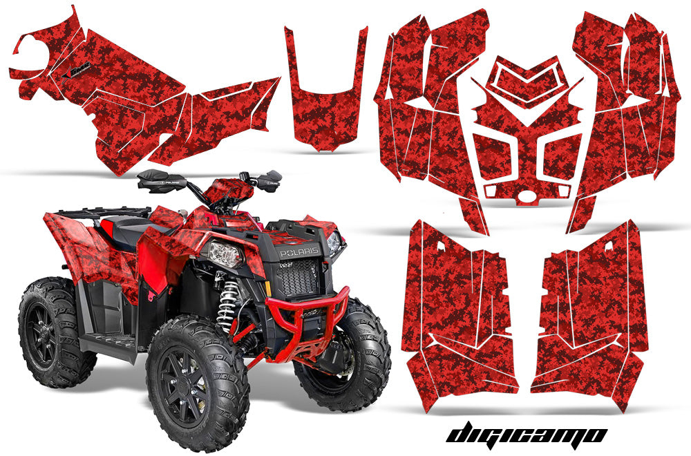ATV Graphics Kit Decal Wrap For Polaris Scrambler 850XP 1000XP 2013-2018 DIGICAMO RED-atv motorcycle utv parts accessories gear helmets jackets gloves pantsAll Terrain Depot