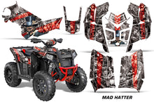 Load image into Gallery viewer, ATV Graphics Kit Decal Wrap For Polaris Scrambler 850XP 1000XP 2013-2018 HATTER RED SILVER-atv motorcycle utv parts accessories gear helmets jackets gloves pantsAll Terrain Depot