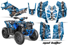 Load image into Gallery viewer, ATV Graphics Kit Decal Wrap For Polaris Scrambler 850XP 1000XP 2013-2018 HATTER BLUE SILVER-atv motorcycle utv parts accessories gear helmets jackets gloves pantsAll Terrain Depot
