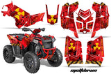 ATV Graphics Kit Decal Wrap For Polaris Scrambler 850XP 1000XP 2013-2018 MELTDOWN YELLOW RED