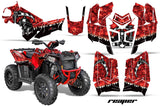 ATV Graphics Kit Decal Wrap For Polaris Scrambler 850XP 1000XP 2013-2018 REAPER RED