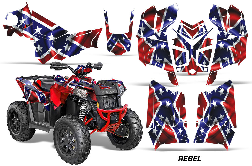 ATV Graphics Kit Decal Wrap For Polaris Scrambler 850XP 1000XP 2013-2018 REBEL-atv motorcycle utv parts accessories gear helmets jackets gloves pantsAll Terrain Depot