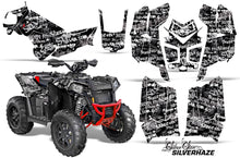 Load image into Gallery viewer, ATV Graphics Kit Decal Wrap For Polaris Scrambler 850XP 1000XP 2013-2018 SSSH WHITE BLACK-atv motorcycle utv parts accessories gear helmets jackets gloves pantsAll Terrain Depot