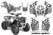 Load image into Gallery viewer, ATV Graphics Kit Decal Wrap For Polaris Scrambler 850XP 1000XP 2013-2018 WIDOW BLACK WHITE-atv motorcycle utv parts accessories gear helmets jackets gloves pantsAll Terrain Depot