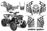 ATV Graphics Kit Decal Wrap For Polaris Scrambler 850XP 1000XP 2013-2018 WIDOW BLACK WHITE
