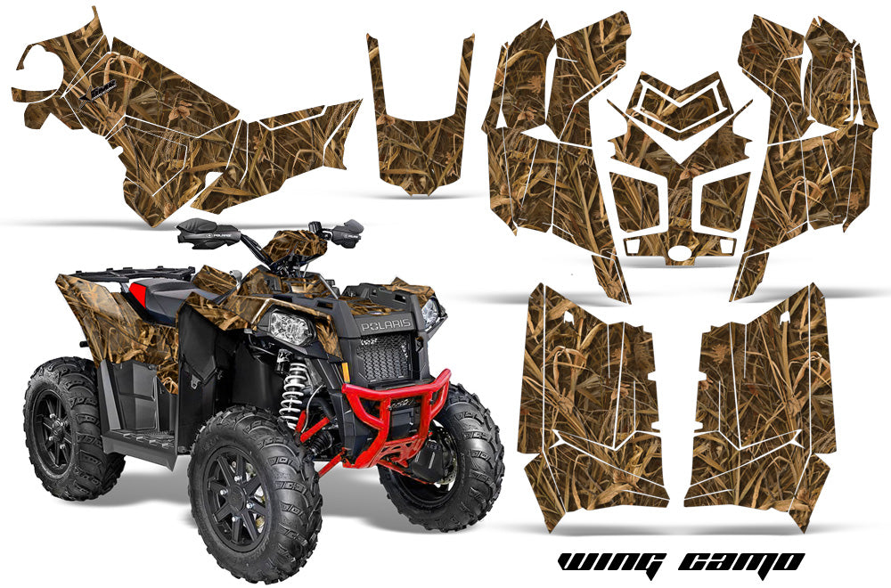 ATV Graphics Kit Decal Wrap For Polaris Scrambler 850XP 1000XP 2013-2018 WING CAMO-atv motorcycle utv parts accessories gear helmets jackets gloves pantsAll Terrain Depot