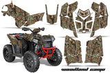 ATV Graphics Kit Decal Wrap For Polaris Scrambler 850XP 1000XP 2013-2018 WOODLAND CAMO