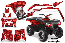 ATV Graphics Kit Decal Sticker Wrap For Polaris Sportsman 500/800 2011-2015 BONES RED-atv motorcycle utv parts accessories gear helmets jackets gloves pantsAll Terrain Depot