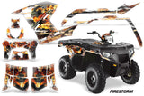 ATV Graphics Kit Decal Sticker Wrap For Polaris Sportsman 500/800 2011-2015 FIRESTORM WHITE