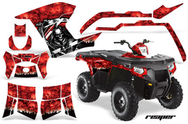ATV Graphics Kit Decal Sticker Wrap For Polaris Sportsman 500/800 2011-2015 REAPER RED-atv motorcycle utv parts accessories gear helmets jackets gloves pantsAll Terrain Depot