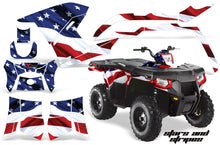 Load image into Gallery viewer, ATV Graphics Kit Decal Sticker Wrap For Polaris Sportsman 500/800 2011-2015 USA FLAG-atv motorcycle utv parts accessories gear helmets jackets gloves pantsAll Terrain Depot