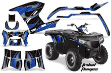 Load image into Gallery viewer, ATV Graphics Kit Decal Sticker Wrap For Polaris Sportsman 500/800 2011-2015 TRIBAL BLUE BLACK-atv motorcycle utv parts accessories gear helmets jackets gloves pantsAll Terrain Depot