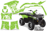 ATV Graphics Kit Decal Sticker Wrap For Polaris Sportsman 500/800 2011-2015 RELOADED WHITE GREEN