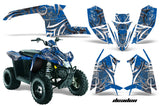 ATV Graphics Kit Decal Sticker Wrap For Polaris Trailblazer 2010-2013 DEADEN BLUE