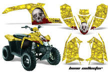 Load image into Gallery viewer, ATV Graphics Kit Decal Sticker Wrap For Polaris Trailblazer 2010-2013 BONES YELLOW-atv motorcycle utv parts accessories gear helmets jackets gloves pantsAll Terrain Depot