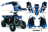 ATV Graphics Kit Decal Sticker Wrap For Polaris Trailblazer 2010-2013 CARBONX BLUE