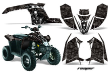 Load image into Gallery viewer, ATV Graphics Kit Decal Sticker Wrap For Polaris Scrambler 2010-2012 REAPER BLACK-atv motorcycle utv parts accessories gear helmets jackets gloves pantsAll Terrain Depot