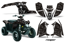 ATV Graphics Kit Decal Sticker Wrap For Polaris Trailblazer 2010-2013 REAPER BLACK-atv motorcycle utv parts accessories gear helmets jackets gloves pantsAll Terrain Depot