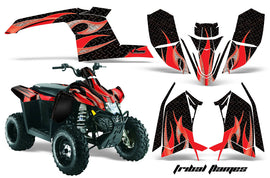 ATV Graphics Kit Decal Sticker Wrap For Polaris Scrambler 2010-2012 TRIBAL RED BLACK-atv motorcycle utv parts accessories gear helmets jackets gloves pantsAll Terrain Depot